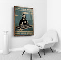 Mona Lisa DJ glass wall art in a living room interior